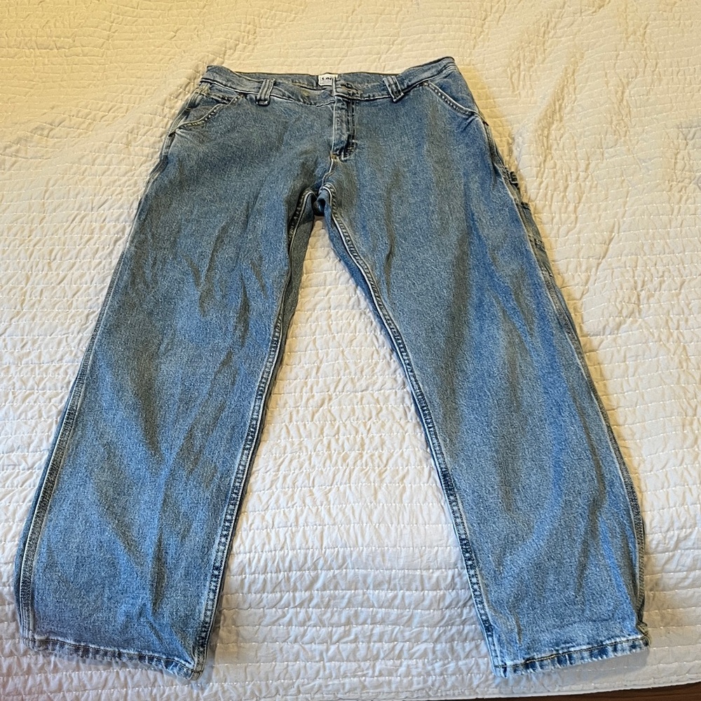 Lee Men's Denim Blue Relaxed Jeans